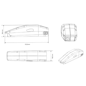 E-Bike Akku für Yamaha 36V 745Wh + 4A Ladegerät + Ladeadapter